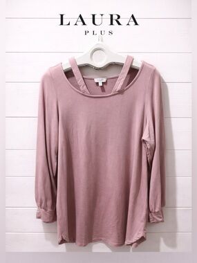 NWOT Laura plus pink sweater size  X